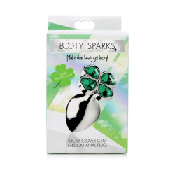 Booty Sparks Plug bijou Lucky Gem Trèfle 7.5 x 3.2 cm